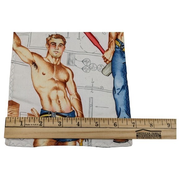 1 Potholder ~ Alexander Henry "Heavy Equipment" Male Pinup Construction Worker‎ - Picture 3 of 4